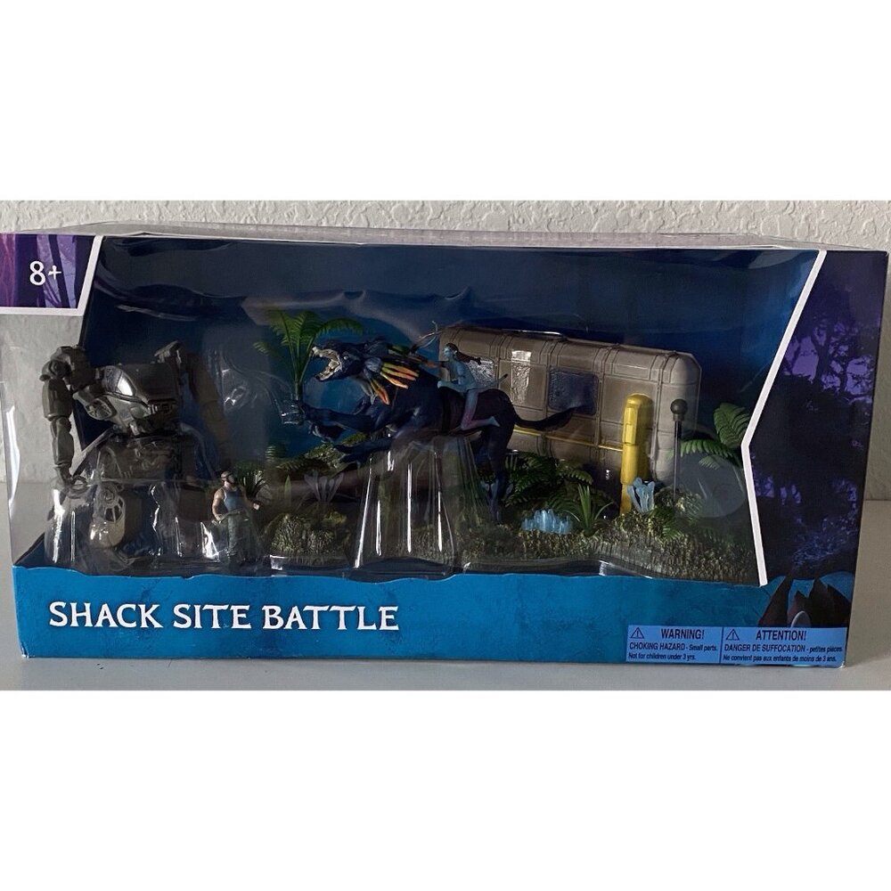 AVATAR 2 WORLD OF PANDORA SHACK SITE BATTLE Neytiri Quaritch W/Blacklight NEW